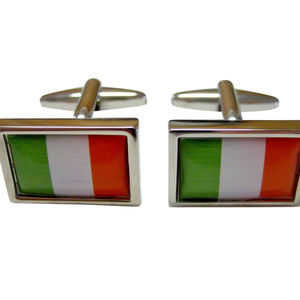 Bordered Ireland Flag Cufflinks
